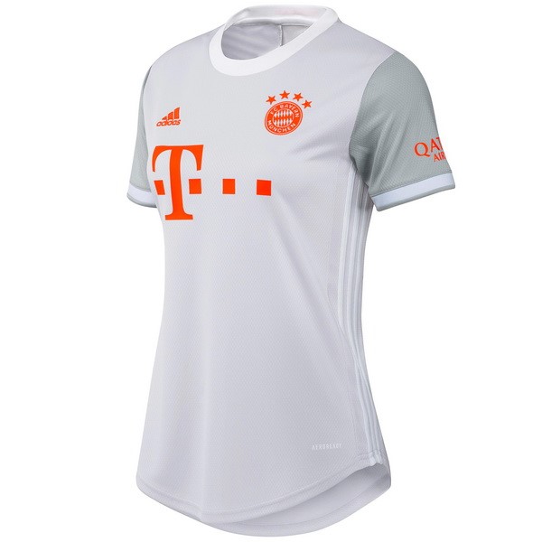Camiseta Bayern Munich Segunda Equipación Mujer 2020-2021 Blanco